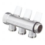 Розподільний колектор Rehau Rautitan MX 3+3, без ротаметрів, нікельована латунь