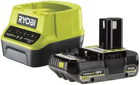 Ryobi Набір акумулятор + зарядний пристрій ONE + RC18120-120C, 18В, 2Аг