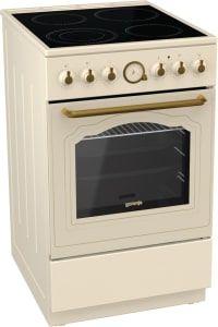 Плита Gorenje ECS5250CLI /склокераміка/50х60/аналоговий програматор/ духовка - 70 л/ гриль/слонової кістки