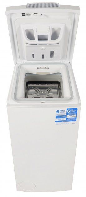 Пральна машина з верт. завант. Indesit BTWD61253EU, 6кг, 1200, A++, 40см, Дисплей, Білий