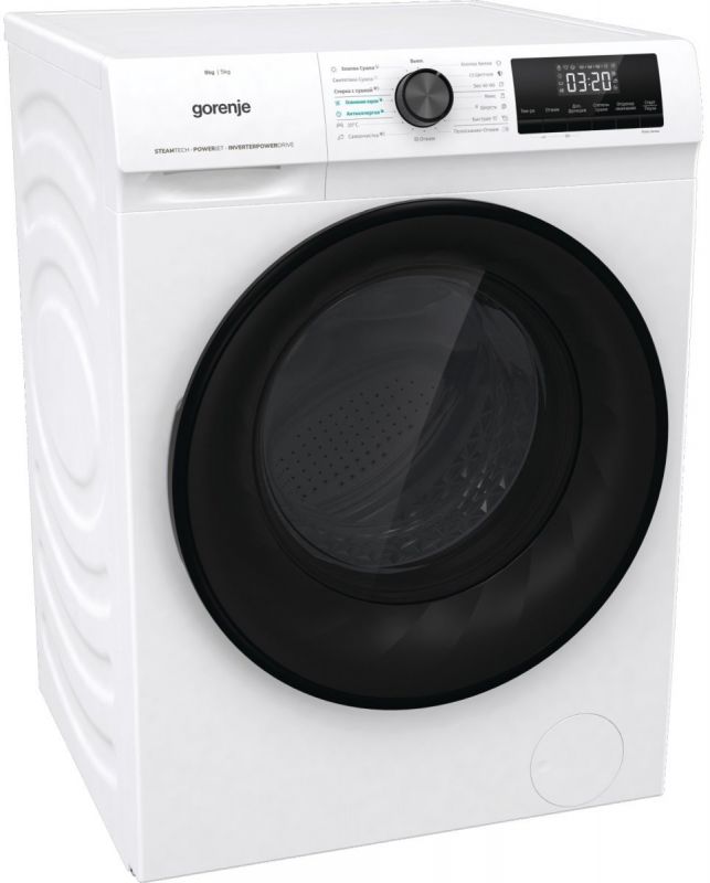 Прально-сушильна машина Gorenje WD8514S, 8кг (5кг), 1400, A+, глибина 61см, Дісплей, Інвертор, Білий,