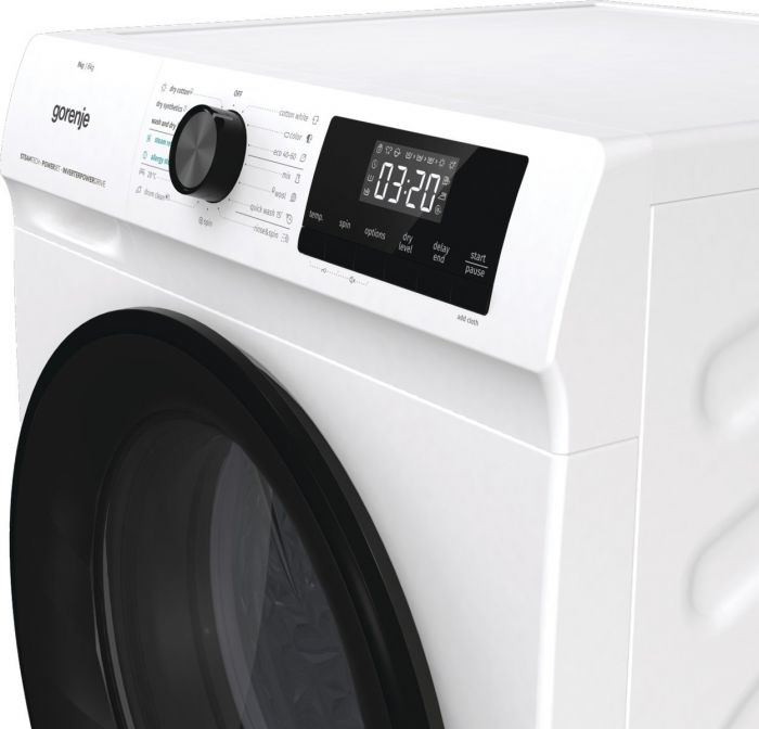 Прально-сушильна машина Gorenje WD9514S, 9кг (6кг), 1400, A+, глибина 61см, Дисплей, Інвертор, Білий