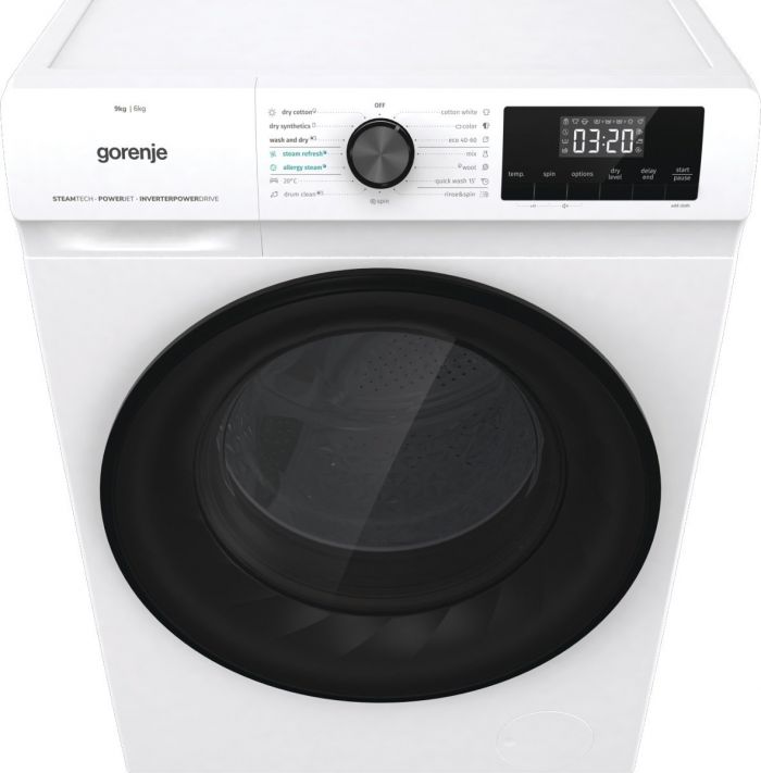 Прально-сушильна машина Gorenje WD9514S, 9кг (6кг), 1400, A+, глибина 61см, Дисплей, Інвертор, Білий