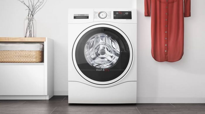 Прально-сушильна машина BOSCH WNA14400ME, 9кг (6кг), 1400, A, 60см, Дисплей, Білий