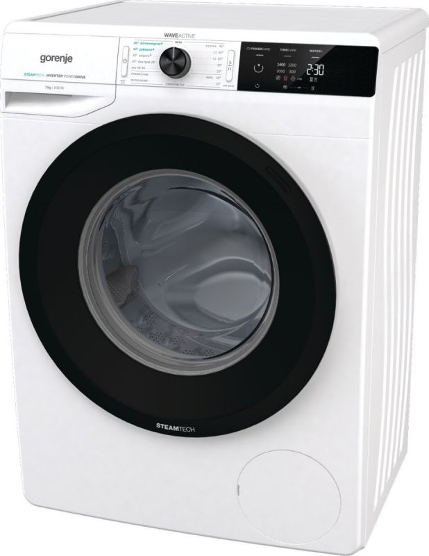 Пральна машина з фронт. загр. Gorenje WNEI72SB, інверторна, 7кг, 1200, A+++, глибина 46.5см, Дисплей, Білий