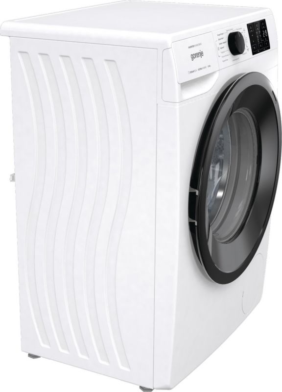 Пральна машина з фронт. загр. Gorenje WNEI82SDS, інверторна, 8кг, 1200, A+++, Пара, глибина 46.5см, Дисплей, Білий