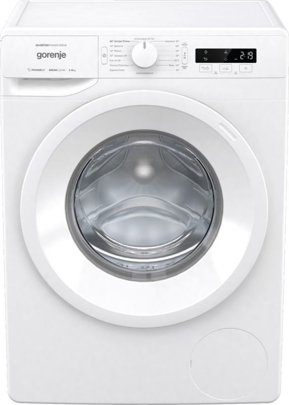 Пральна машина з фронт. загр. Gorenje WNPI62SB, інверторна, 6кг, 1200, A+++, глибина 46,5см, Дисплей, Білий