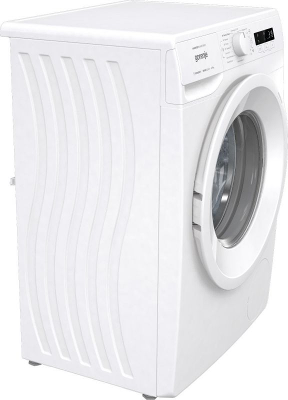 Пральна машина з фронт. завантаж.  Gorenje WNPI82BS, інверторна, 8кг, 1200, A+++, Пар, глибина 54.5см, Дисплей, Білий