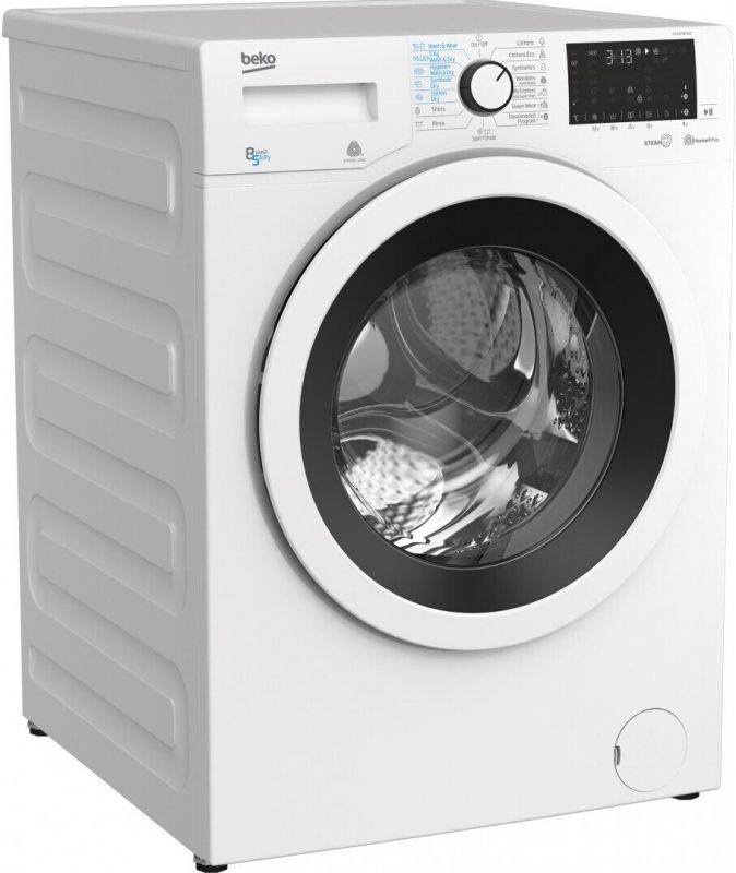 Прально-сушильна машина BEKO HTV8736XS0, 8кг (5кг), 1400, A, 59см, Дисплей, Білий