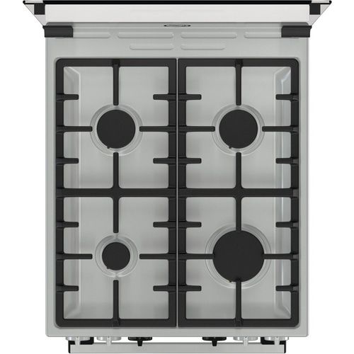 Плита Gorenje MEKS514X/комбінов/ електр.программатор/ 50х60/ газ.контр/гриль/електроподж/чугун.реш/нержав.