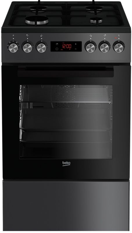 Плита комбінована Beko FSM52330DAO -50х60 см/чавун/60л/чорний