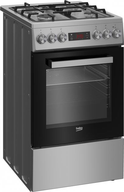 Плита комбінована Beko FSM52335DS -50х60 см/газ-контр/чавун/60л/нерж. сталь