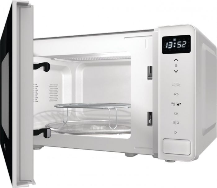 Мікрохвильова пічка Gorenje MO20S4W/ 20 л/800 Вт./сенсорне упр./LED-дисплей/гриль/нержав.сталь