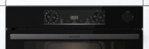 Духовка Gorenje BSA6737E15BG/ 77 л/ A+/IconLed/гриль/швидкий нагрів/з функц. пароварки/багаторівневе приготув/чорний