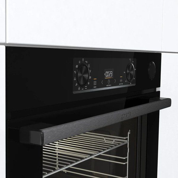 Духовка Gorenje BSA6737E15BG/ 77 л/ A+/IconLed/гриль/швидкий нагрів/з функц. пароварки/багаторівневе приготув/чорний