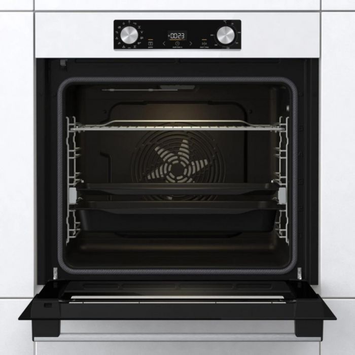 Духовка Gorenje BPS6737E13WG/ 77 л/ A+/IconLed/гриль/піроліз/швидкий нагрів/ приготування на пару/білий