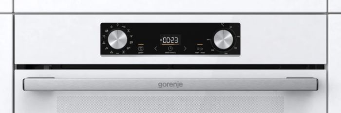 Духовка Gorenje BPS6737E13WG/ 77 л/ A+/IconLed/гриль/піроліз/швидкий нагрів/ приготування на пару/білий