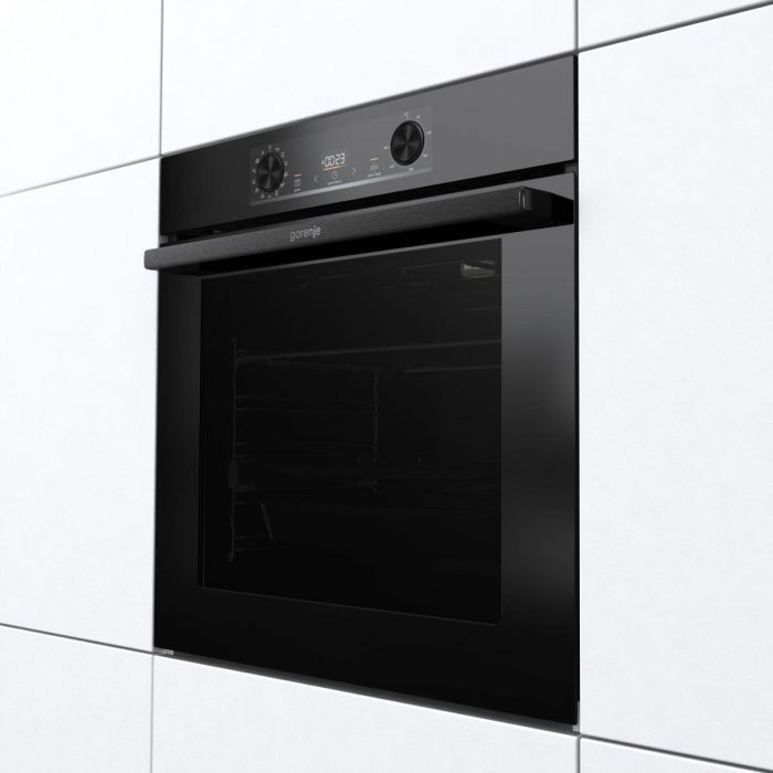 Духовка Gorenje BOS6737E13BG/ 77 л/ A+/IconLed/гриль/піроліз/швидкий нагрів/ приготування на пару/чорний