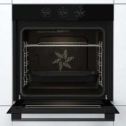 Духовка Gorenje BO6725E02BG/ 77 л/ механіч.таймер з функц. відключення/ гриль/швидкий нагрів/чорний