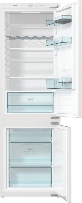 Вбуд. холодильник з мороз. камерою Gorenje RKI4182E1, 177х55х54см, 2 двері, 190( 73)л, А++, FrostLess , Зона св-ті, Білий