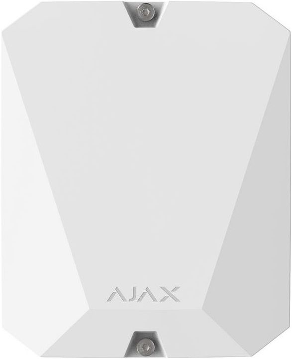 Модуль Ajax MultiTransmitter для інтеграції сторонніх провідних пристроїв в Ajax білий