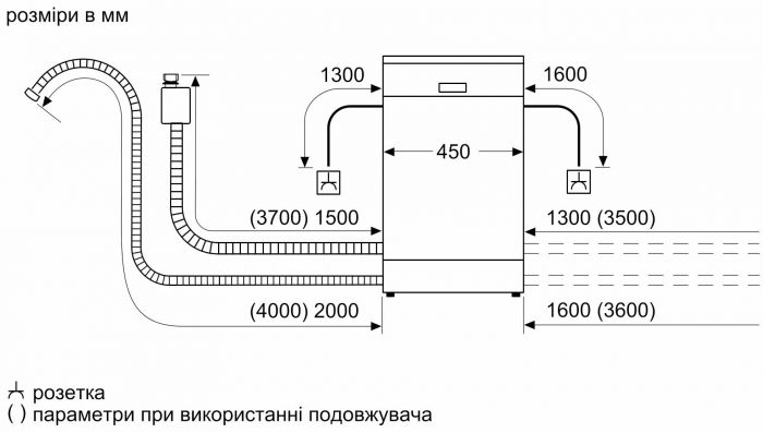 Вбудовувана посуд. машина Bosch SRV2XMX01K - 45 см./3 короб/9 ком/4 пр/4 реж/А+