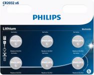 Батарейка Philips  літієва CR 2032 блістер, 6 шт
