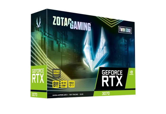 Відеокарта ZOTAC GeForce RTX 3070 8GB GDDR6 Twin Edge LHR