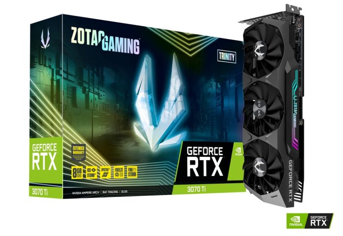 Відеокарта ZOTAC GeForce RTX 3070 Ti 8GB GDDR6X Trinity