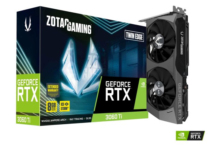 Відеокарта ZOTAC GeForce RTX 3060 Ti 8GB GDDR6 Twin Edge LHR