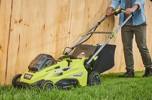 Газонокосарка Ryobi RLM36X46H50PG, акумуляторна, 36В, 1х5.0Ач, дека 46см, з функцією Power-Assist.