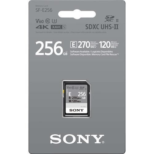 Карта пам'яті Sony 256GB SDXC C10 UHS-II U3 V60 R270/W120MB/s Entry