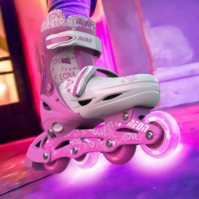 Ролики Neon COMBO SKATES Рожевий (Розмір 34-38)