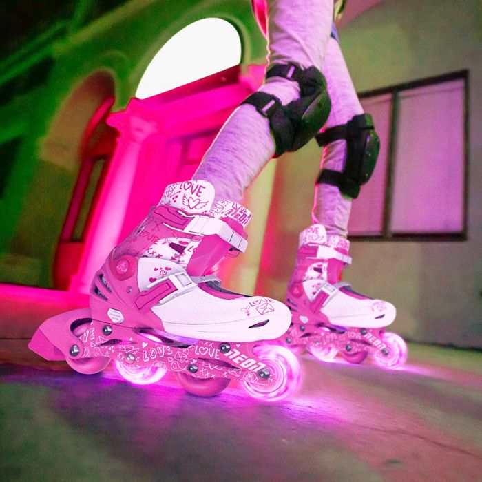 Ролики Neon COMBO SKATES Рожевий (Розмір 34-38)