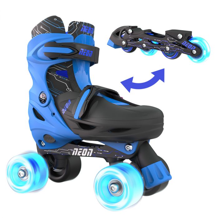 Ролики Neon Combo Skates Синій (Размір 30-33)