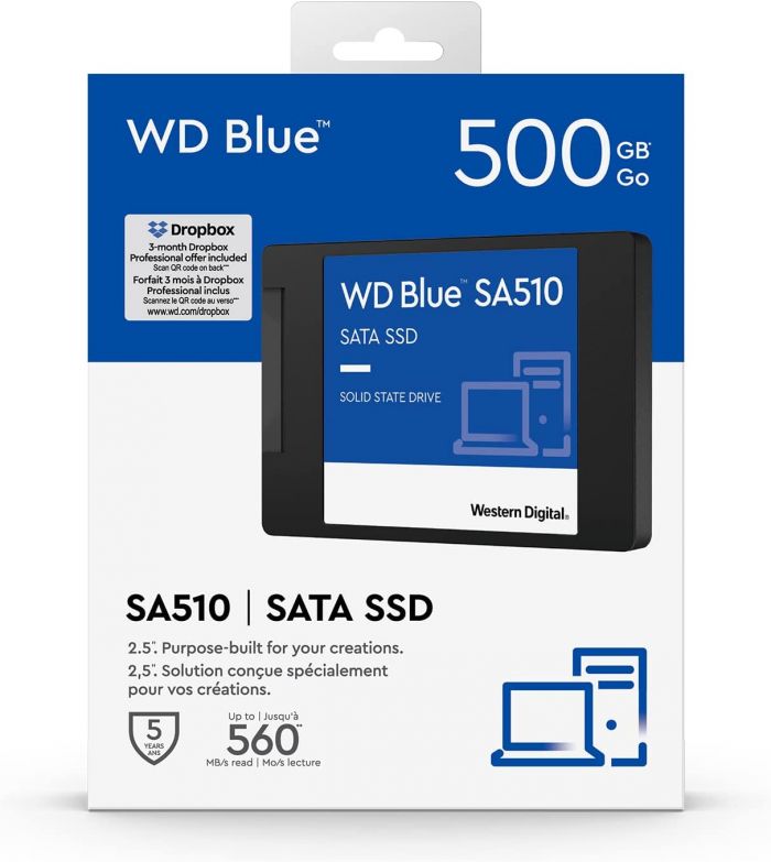 Накопичувач SSD WD 2.5"  500GB SATA Blue