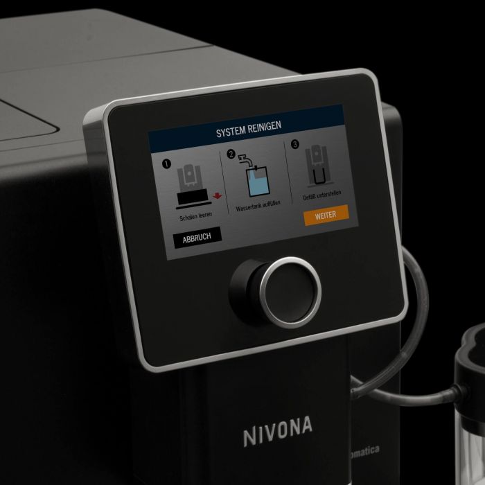 Кавамашина автоматична NIVONA CafeRomatica NICR 930, 1455 Вт., резервуар для води 1.8 л., 15 Бар., сенсор, капучінатор, чорний.