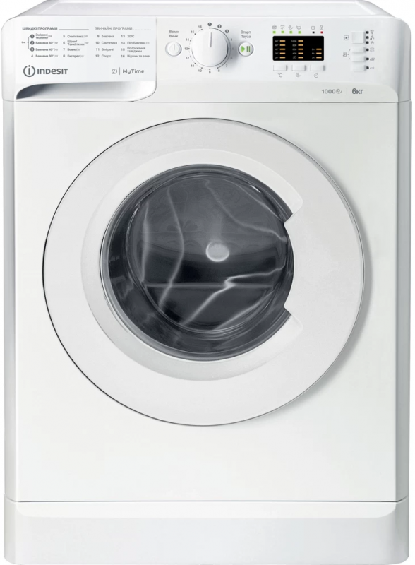 Пральна машина з фронт. завант. Indesit OMTWSA61052WUA, 6кг, 1000, A++, 43см, Білий