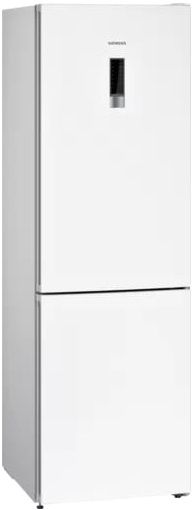 Холодильник Siemens з нижн. мороз., 203x60x67, xолод.відд.-279л, мороз.відд.-87л, 2дв., А++, NF, дисплей, білий