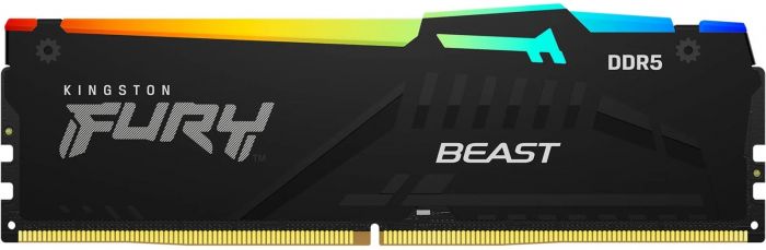 Пам'ять ПК Kingston DDR5 16GB 4800 Beast Black RGB