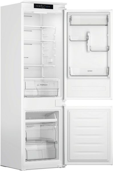 Вбуд. холодильник з мороз. камерою Indesit INC18T311, 177х54х54см, 2 дв., Х- 182л, М- 64л, A+, NF, Білий