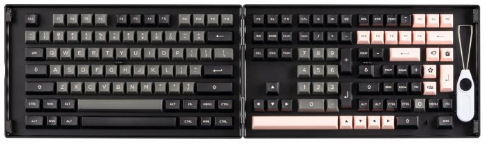 Akko Кейкапи Black&Pink ASA Fullset Keycaps, EU, Blue