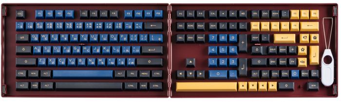 Akko Кейкапи Blue&Red Samurai ASA Fullset Keycaps, EU, Blue