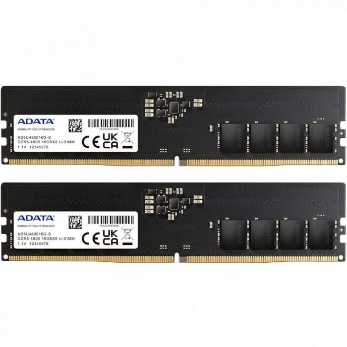 Пам'ять ПК ADATA DDR5 32GB KIT (16GBx2) 4800