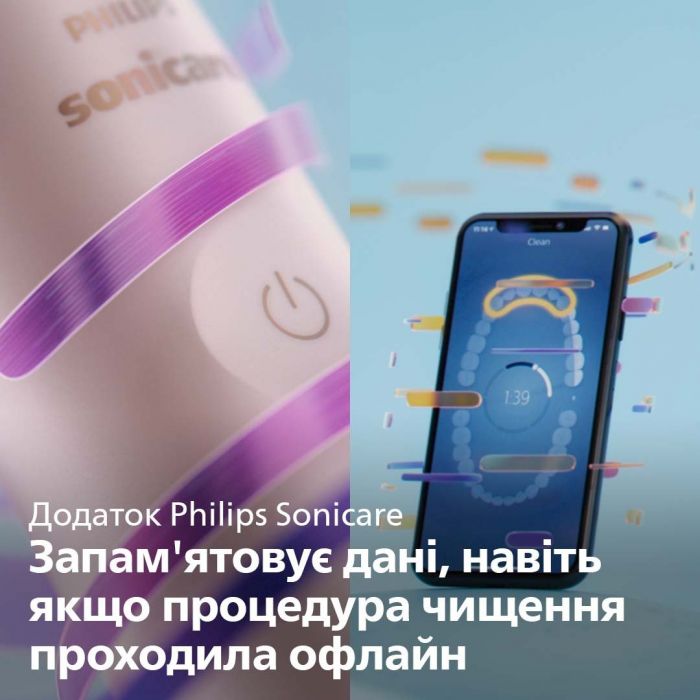 Щітка зубна електр. Philips, Sonicare DiamondClean Prestige 9900, 62т. колив/хв, насадок-1, SenseIQ, зарядний чохол, бежевий