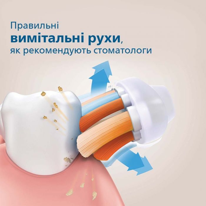 Щітка зубна електр. Philips, Sonicare DiamondClean Prestige 9900, 62т. колив/хв, насадок-1, SenseIQ, зарядний чохол, бежевий