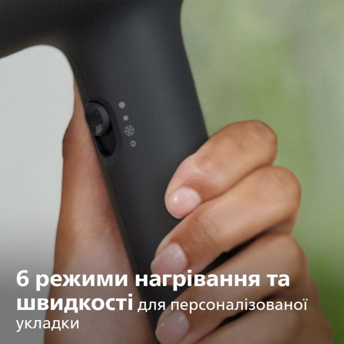 Фен Philips 3000 Series, 2100Вт, 3 режими, дифузор, іоніз-я, хол. обдув, синій