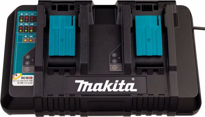 Набір акумуляторів + зарядний пристрій Makita 198091-4, LXT BL1860B x 4шт (18В, 6Ач) + DC18RD, кейс Makpac 3