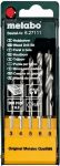 Набор свердл Metabo по дереву 5 предм., DIN 3126 E 6.3