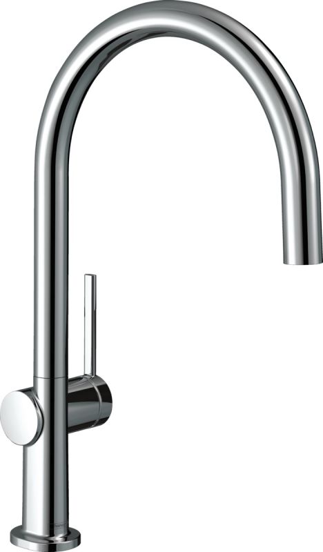 Змішувач Hansgrohe Talis M54 для кухонної мийки/72804000/220мм, 1-струменевий/поворотний/важіль збоку/форма округла/хром